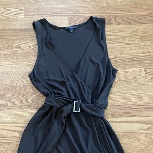 Banana Republic Brown Wrap Sleeveless Pullover Belted Dress XL
